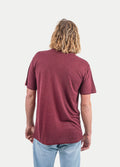 Unisex Organic Hemp Bamboo Tee | Maroon-Image 5