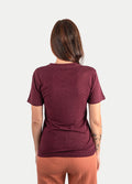 Unisex Organic Hemp Bamboo Tee | Maroon-Image 6