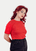 Unisex Organic Hemp Bamboo Tee | Tomato-Image 4