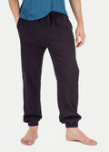 Unisex Organic Hemp Waffle Jogger | Black-Image 1