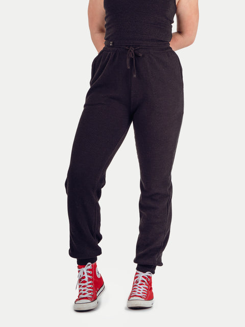 Unisex Organic Hemp Waffle Jogger