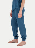 Unisex Organic Hemp Waffle Jogger | Ink Blue-Image 3