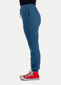 Unisex Organic Hemp Waffle Jogger | Ink Blue-Image 4