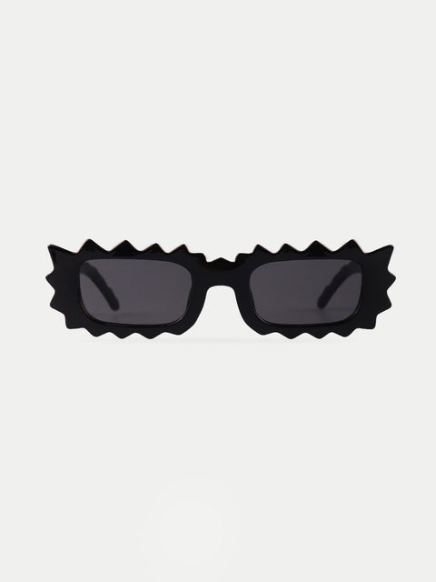 Unisex Zigzag Rectangle Sunglasses
