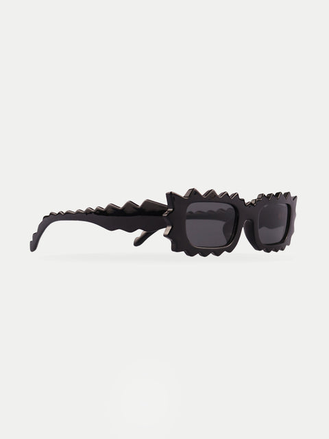 Unisex Zigzag Rectangle Sunglasses