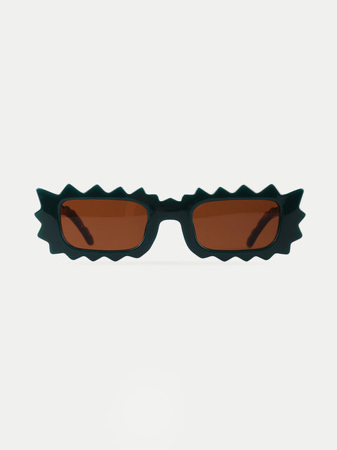 Unisex Zigzag Rectangle Sunglasses