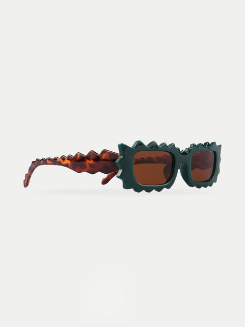 Unisex Zigzag Rectangle Sunglasses