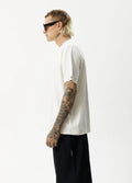 Unlimited - Recycled Boxy Logo T-Shirt | Worn White-Image 3
