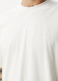Unlimited - Recycled Boxy Logo T-Shirt | Worn White-Image 6