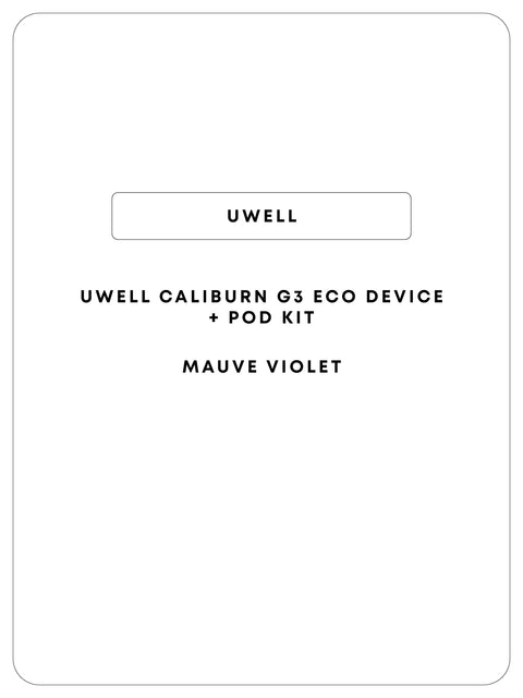 Uwell Caliburn G3 Eco Pod Kit