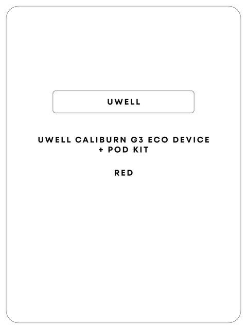 Uwell Caliburn G3 Eco Pod Kit