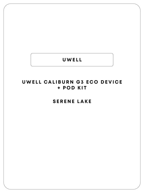 Uwell Caliburn G3 Eco Pod Kit