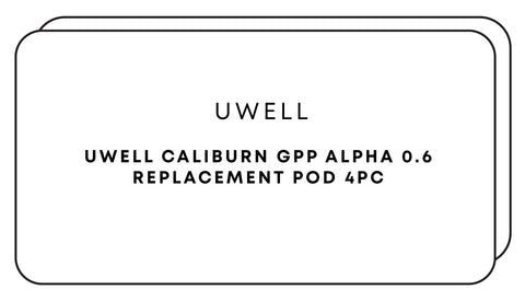 Uwell Caliburn GPP Alpha 0.6 Replacement Pod 4pc