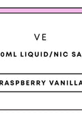 VE Raspberry Vanilla 30mL Nic Salts | 30mL-Image 1