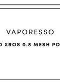 Vaporesso XROS 08 Mesh Pod 3mL 4pc | One Colour-Image 1