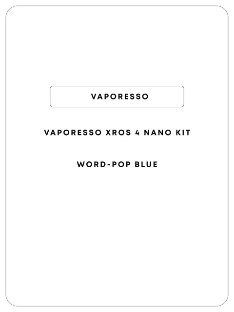 Vaporesso XROS 4 Nano Kit