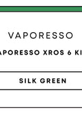 Vaporesso XROS 6 Kit | Silk Green-Image 1