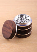 Walnut Silver Grinder 63mm 4pc | Silver-Image 1
