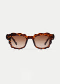Wavy Square Sunglasses | Tortoiseshell-Image 1