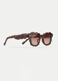 Wavy Square Sunglasses | Tortoiseshell-Image 3