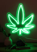 Weed Leaf Neon Leaf | One Colour-Image 1