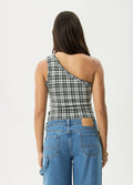 Blair - Recycled One Shoulder Top | Black/White-Image 4