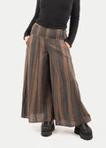 Wide Leg Smocked Pants | Agate Stripe-Image 2