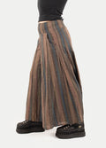 Wide Leg Smocked Pants | Agate Stripe-Image 3