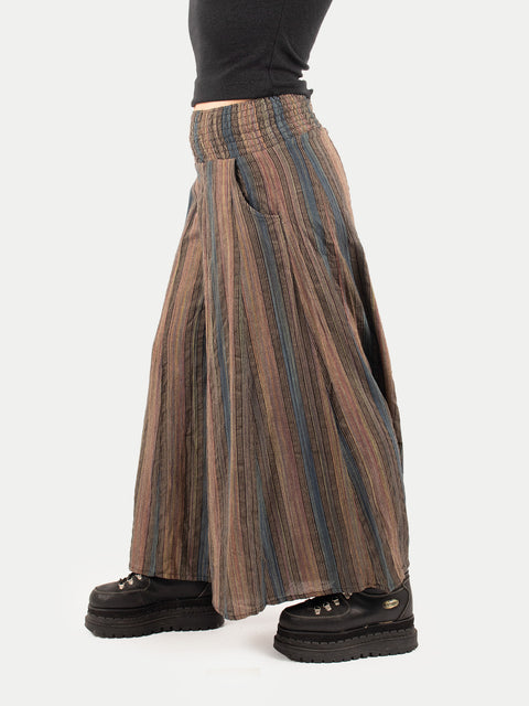Wide Leg Smocked Pants