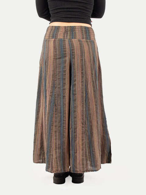 Wide Leg Smocked Pants