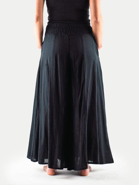 Wide Leg Smocked Pants