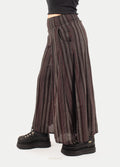 Wide Leg Smocked Pants | Charcoal-Image 2