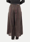 Wide Leg Smocked Pants | Charcoal-Image 3