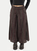 Wide Leg Smocked Pants | Charcoal-Image 4