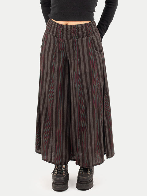 Wide Leg Smocked Pants