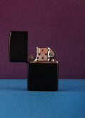 Windproof Metal Lighter Refillable | Black-Image 1