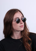 Wireframe Round Lennon Sunglasses | Gold-Image 2