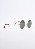 Wireframe Round Lennon Sunglasses | Gold-Image 4