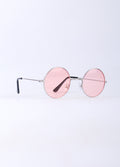 Wireframe Round Lennon Sunglasses | Pink-Image 2