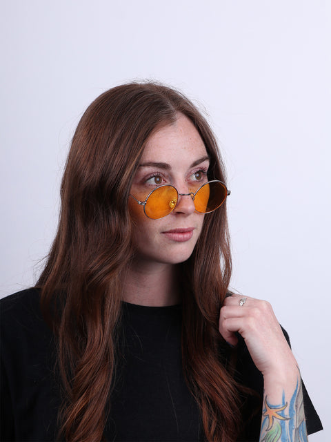 Wireframe Round Lennon Sunglasses