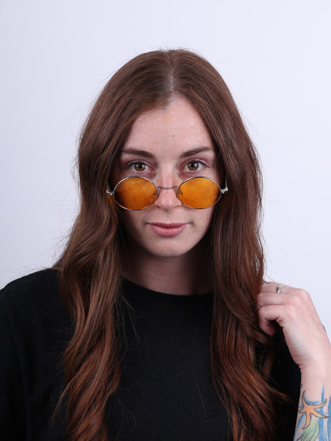 Wireframe Round Lennon Sunglasses
