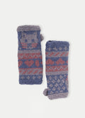 Wool Kitty Knit Armwarmer | Blue-Image 1