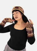 Wool Kitty Knit Armwarmer | Brown-Image 2