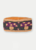 Wool Mushroom Knit Headband | Purple-Image 1