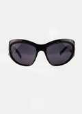 Wrap Oversized Alien Sunglasses | Black-Image 1