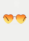 Heart Gradient Sunglasses | Orange/Yellow-Image 1