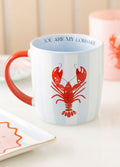 You Are My Lobster Striped Mug | One Colour-Image 1