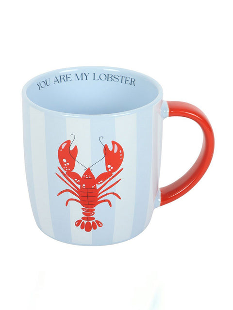 You Are My Lobster Striped Mug