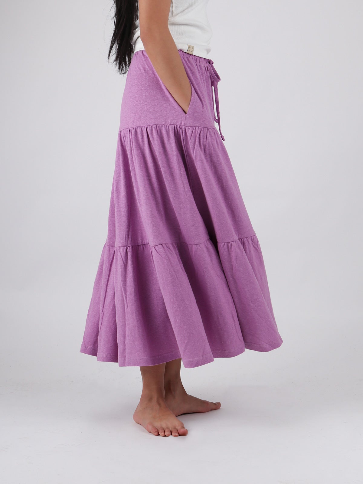 Hemp cotton 2024 maxi skirt