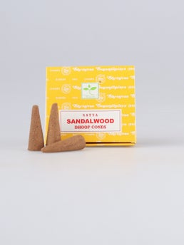 Satya Sandalwood Dhoop Incense Cones - Siesta UK